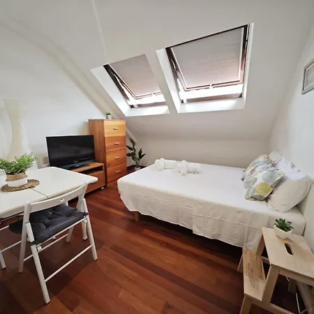 Atico Estudio Centro Vigo, Luminoso Apartament *